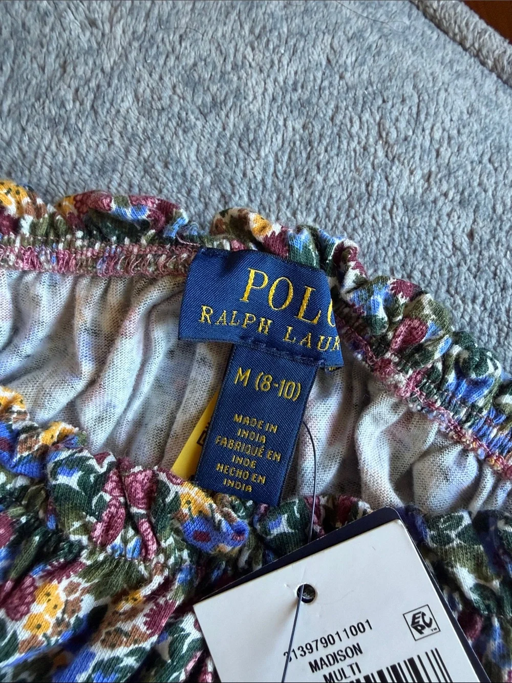 Polo by Ralph Lauren Multicolor Floral Smocked Matching Set